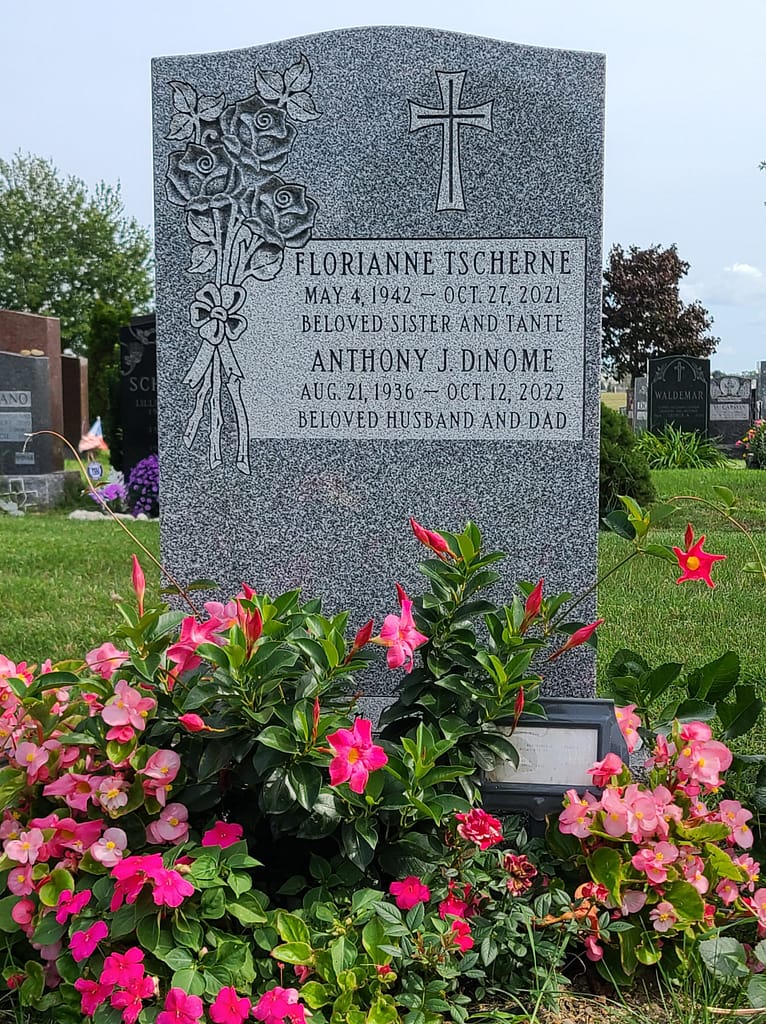 Upright Barre Gray Granite Monument